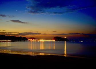 Anochecer con efecto seda 