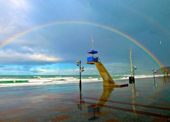 Arco Iris en la playa de Zarautz 
