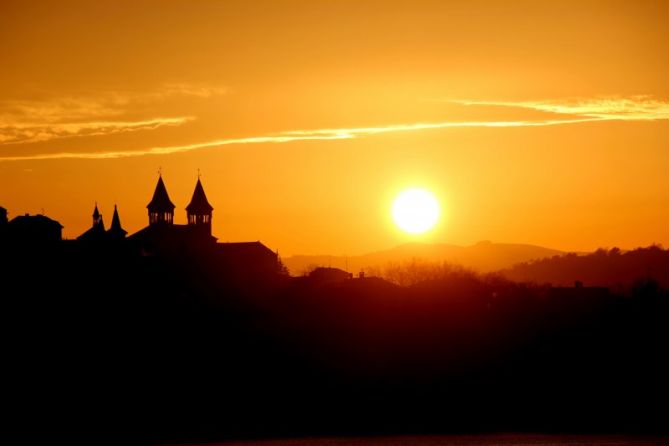 Al atardecer: foto en Donostia-San Sebastián