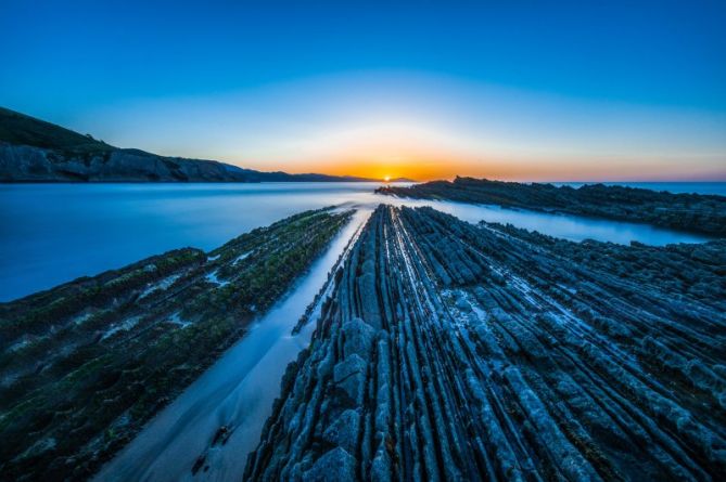 Atardecer: foto en Zumaia