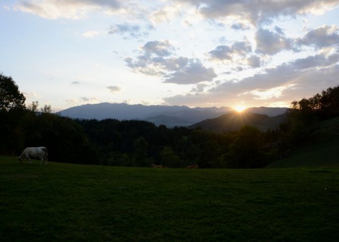 Atardecer en aizgorri: foto en Olaberria