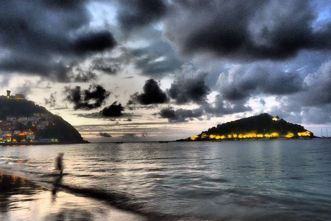 atardecer en Ondarreta: foto en Donostia-San Sebastián