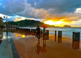 Atardecer con "sirimiri"