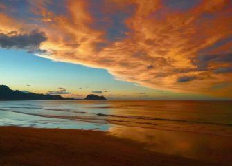 Atardecer en Zarautz -1
