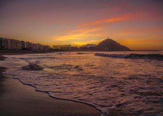 Atardecer en la Zurriola