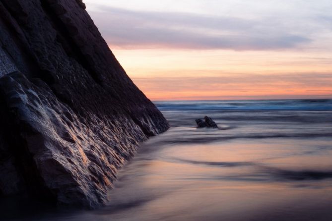 atardeceres mágicos: foto en Zumaia