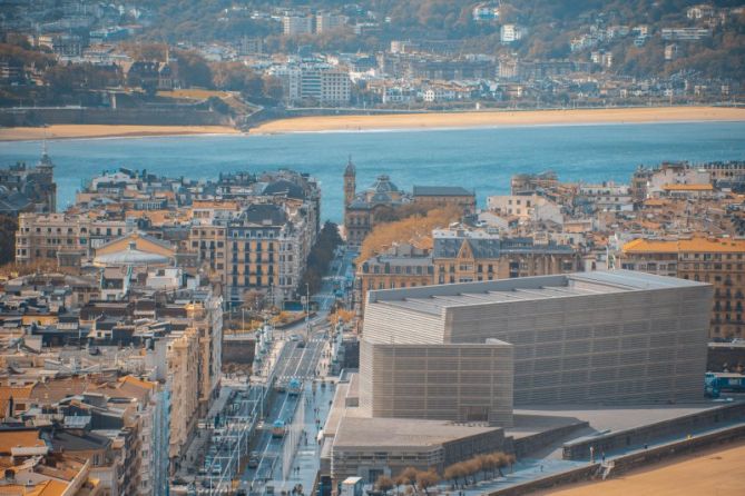 Bird's eye-view: foto en Donostia-San Sebastián