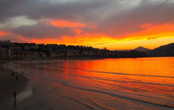 Concha dorada: foto en Donostia-San Sebastián