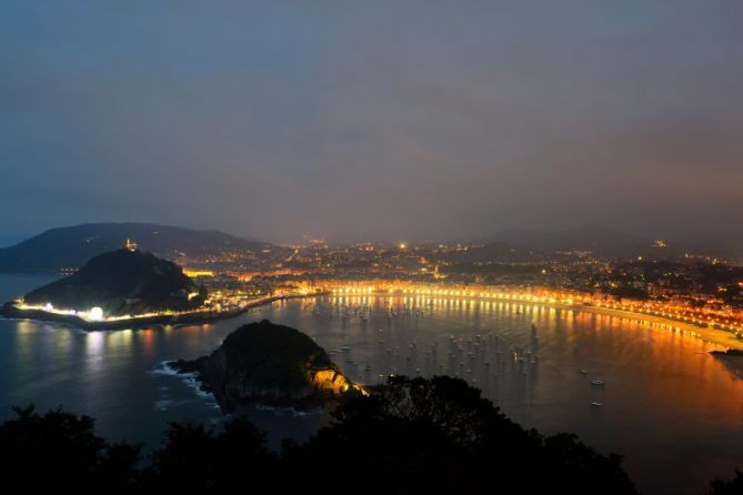 La Concha Nocturna: foto en Donostia-San Sebastián