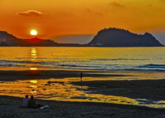 Contemplando la puesta de Sol 