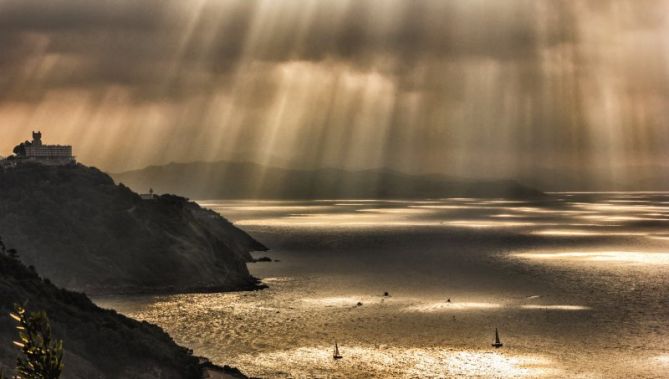 Cortina de Luz: foto en Donostia-San Sebastián