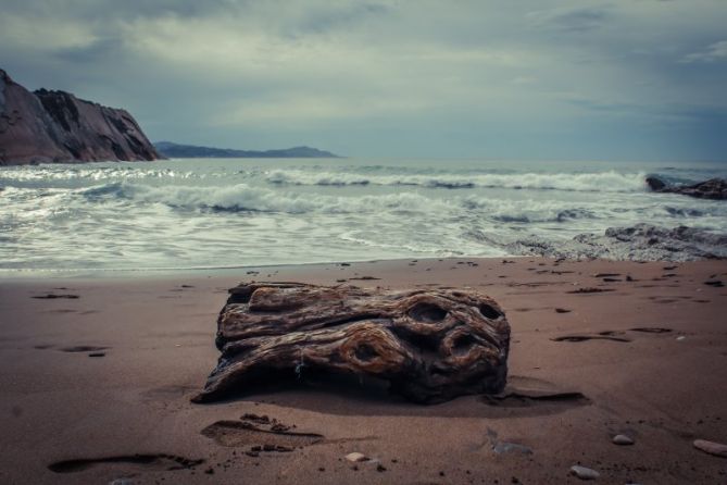 CUANDO SE VA LA MAREA: foto en Zumaia