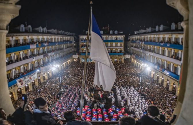 Damborrada: foto en Donostia-San Sebastián