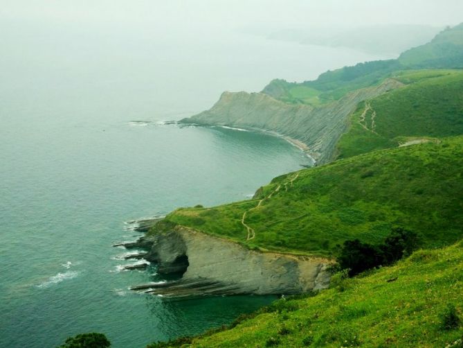 Debako flysch: foto en Deba