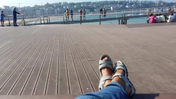 Descansandando al sol: foto en Donostia-San Sebastián