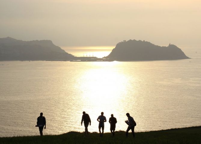 Un dia especial: foto en Zarautz