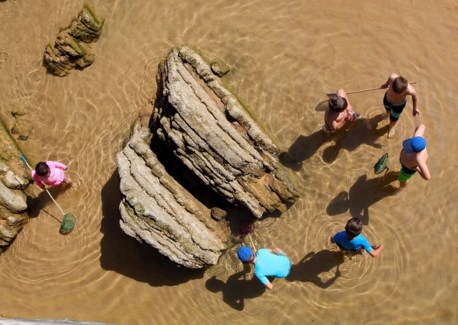 Dia de playa: foto en Zarautz