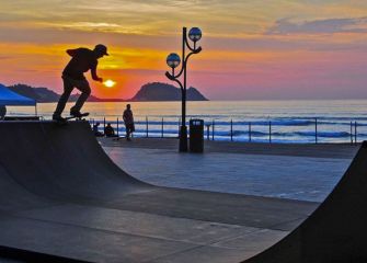 Disfrutando al atardecer 