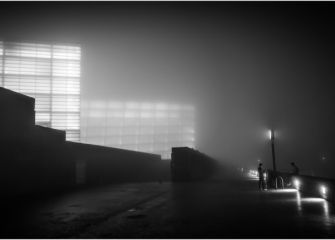 Donosti en la niebla