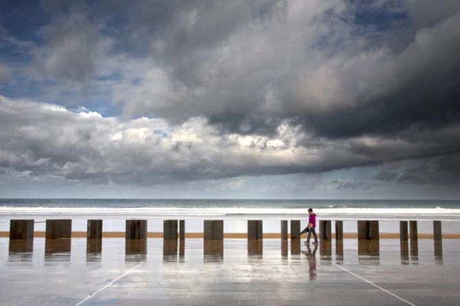 Egun euritsua: foto en Zarautz