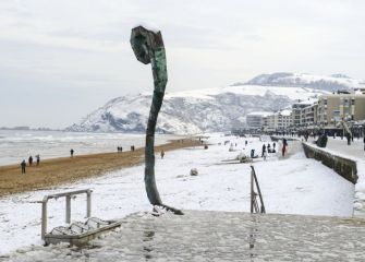 Elurra Zarauzko hondartzan 