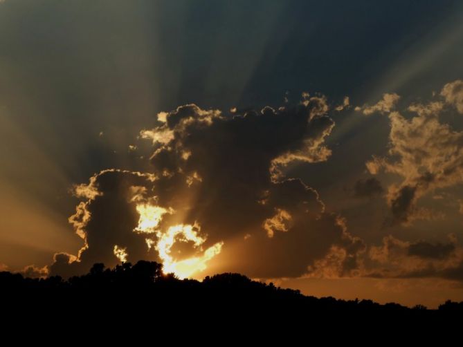 Explosión solar: foto en Zarautz