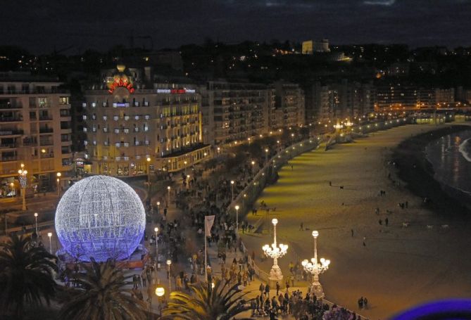 En fechas navideñas: foto en Donostia-San Sebastián