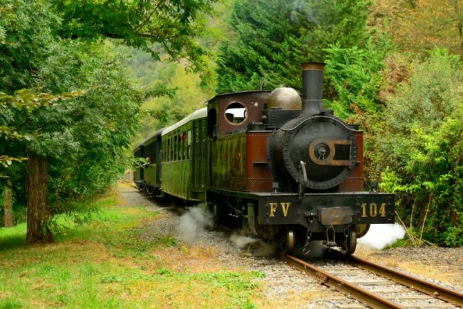 Ferrocarriles Vascos: foto en Azpeitia