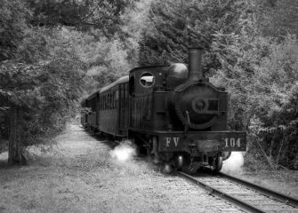 Ferrocarriles Vascos blanco y negro