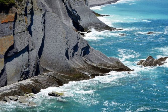 Flysch-Zumaia: foto en Zumaia