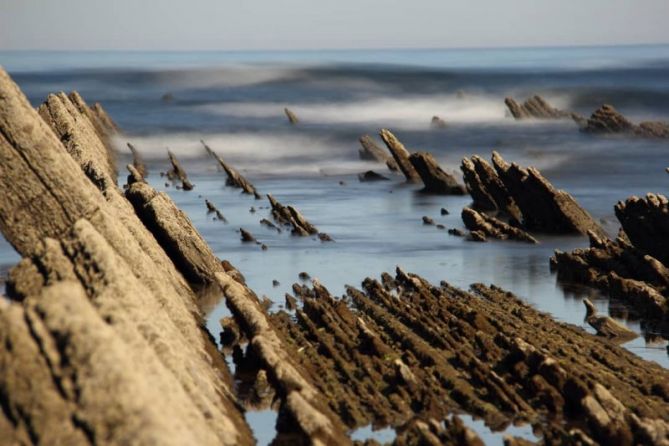 Flysh congelado: foto en Zumaia