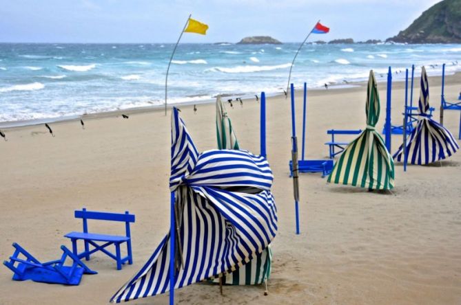 Galerna en Zarautz: foto en Zarautz