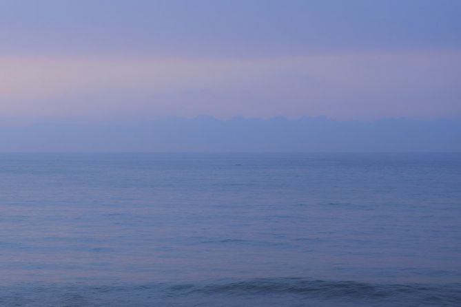 El hombre y el mar: foto en Zumaia