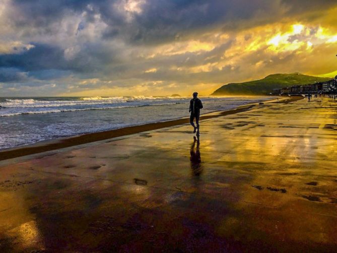 Ilunabarra : foto en Zarautz