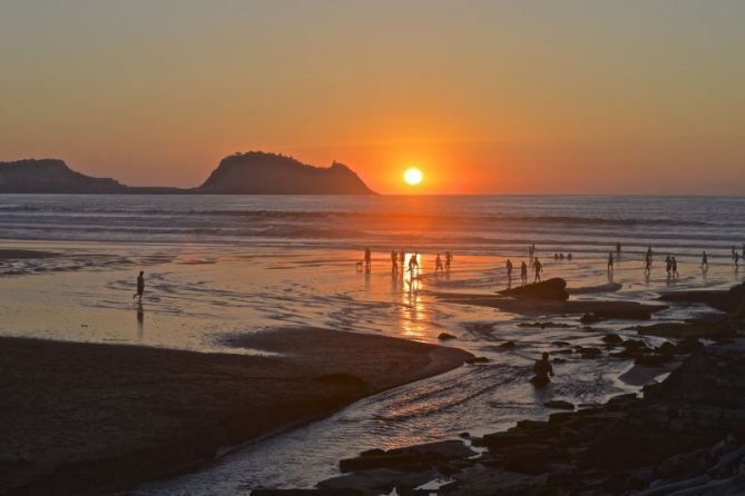 Ilunabarra Zarautzen -1: foto en Zarautz