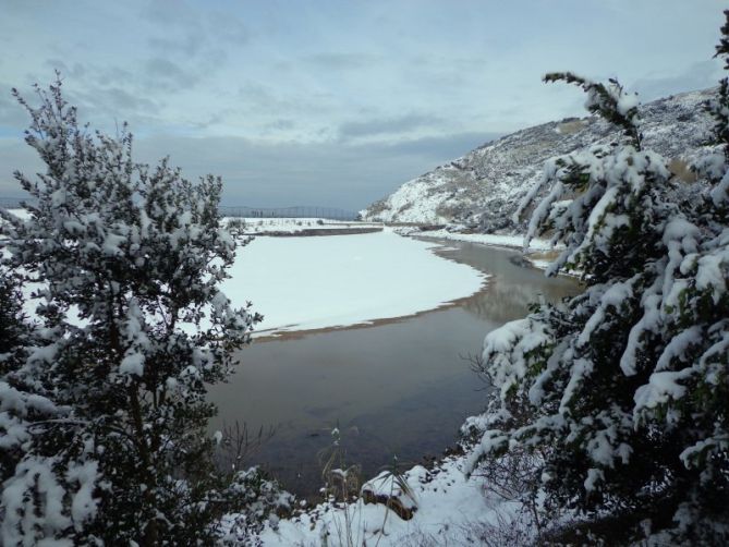 Iñurritza nevado: foto en Zarautz