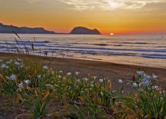 Las Dunas y la puesta de Sol 
