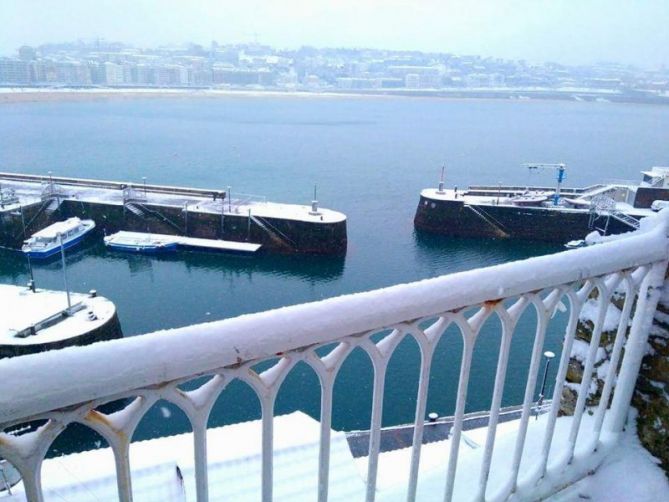 Nieve en Donostia: foto en Donostia-San Sebastián