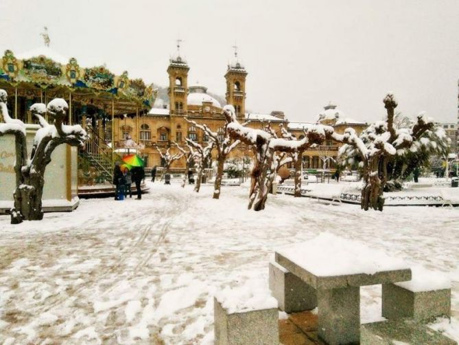 Nieve en Donostia: foto en Donostia-San Sebastián