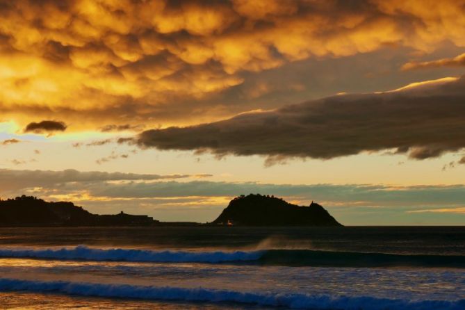 Nubes de tormenta  : foto en Zarautz