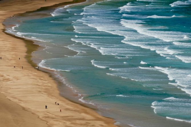 Olatuak zarautzko hondartzan : foto en Zarautz