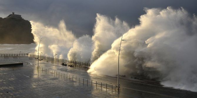 Oleaje: foto en Donostia-San Sebastián