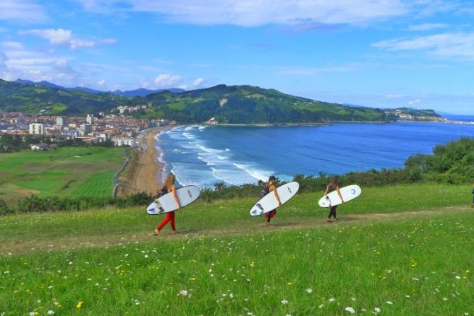 Paisaje de Zarautz : foto en Zarautz