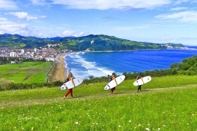 Paisaje de Zarautz : foto en Zarautz