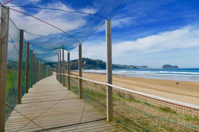 Pasarela de las dunas : foto en Zarautz