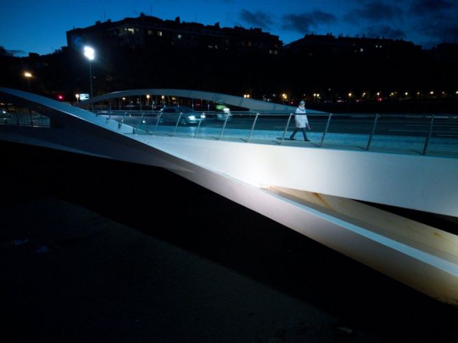 El puente blanco : foto en Donostia-San Sebastián