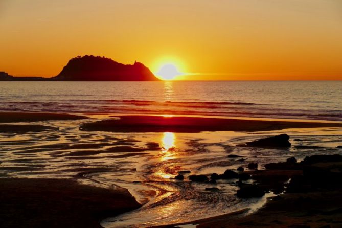 Puesta de Sol : foto en Zarautz