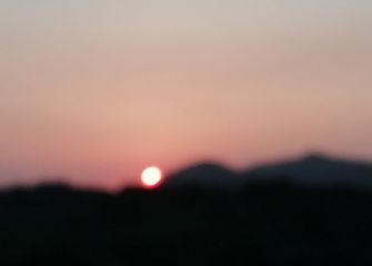 Puesta de sol en oriamendi