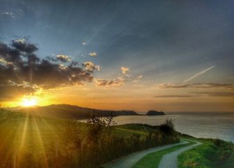Puesta de sol en Zarautz