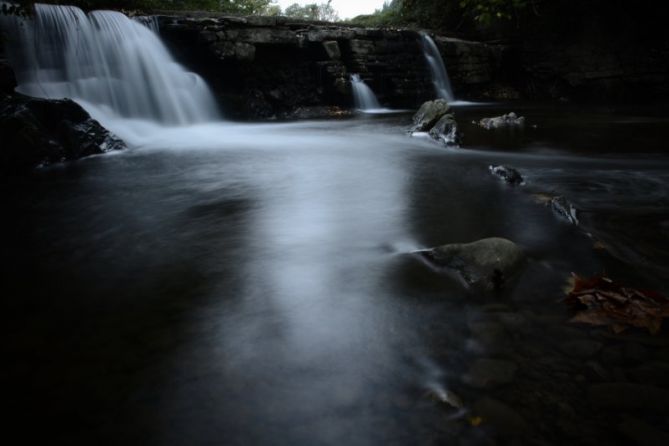 el rio Oria a su paso por Idiazabal: foto en Idiazabal